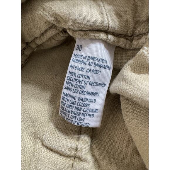 American Eagle Y2K Men's Longboard Cargo Shorts 30 Tan Ripstop Retro Surf Skate - Picture 9 of 16